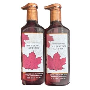 Bath & Body Works ~The Perfect Autumn~ Gentle Gel Hand Soap x2! full size! NEW